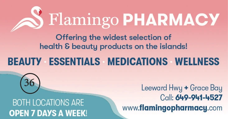 Flamingo Pharmacy advert on the 2026 Road Map