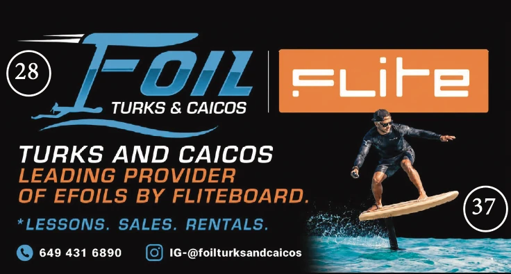 Foil Turks and Caicos advert on the 2026 Road Map