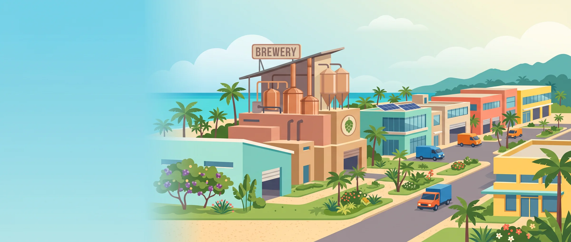 Illustrated banner of Provo Business Park